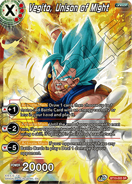 Vegito, Unison of Might (SPR)