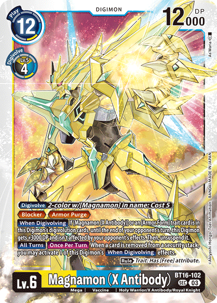Magnamon (X Antibody) (Tamer's Evolution Box -Rise of Digimon-)